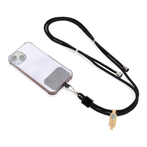 CarryLoop RCS RPET-hållare med justerbar snodd för mobil svart | Inget reklamtryck | Inte tillgängligt | Inte tillgängligt