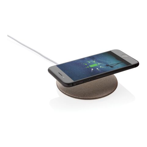 Vetestrå 5W trådlös laddare brun | Inget reklamtryck | Inte tillgängligt | Inte tillgängligt