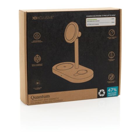 Quantom RCS ultrasnabb 25W magnetisk skrivbordsladdare grå-svart | Inget reklamtryck | Inte tillgängligt | Inte tillgängligt