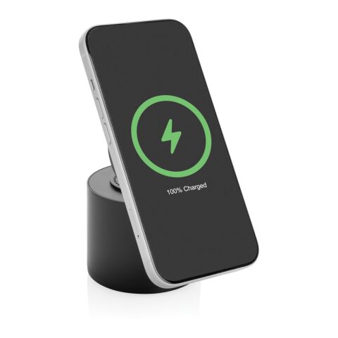 Magpulse RCS återvunnen plast 3W högtalare med magnetisk hål svart | Inget reklamtryck | Inte tillgängligt | Inte tillgängligt