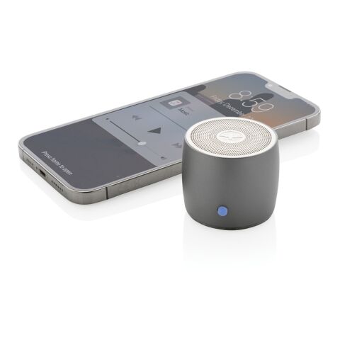 Swiss Peak 3W bashögtalare RCS återvunnen aluminum grå | Inget reklamtryck | Inte tillgängligt | Inte tillgängligt