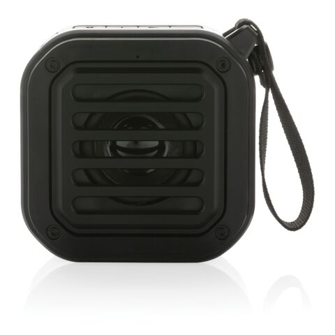 3W trådlös solcellshögtalare RCS återvunnen plast svart | Inget reklamtryck | Inte tillgängligt | Inte tillgängligt