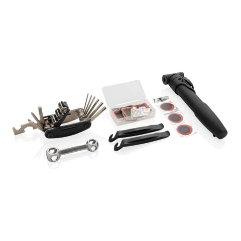 Reparationskit för cykel 17 delar svart | Inget reklamtryck | Inte tillgängligt | Inte tillgängligt