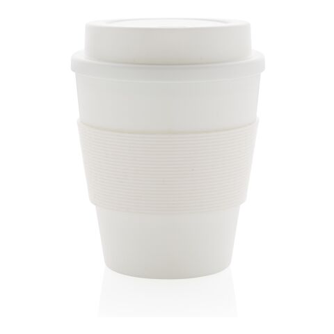 Återanvändningsbar kaffemugg med skruvlock 350ml vit | Inget reklamtryck | Inte tillgängligt | Inte tillgängligt