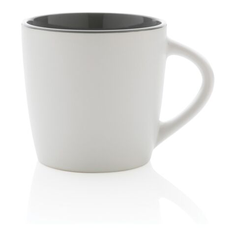 Keramikmugg med färgad insida vit-grå | Inget reklamtryck | Inte tillgängligt | Inte tillgängligt