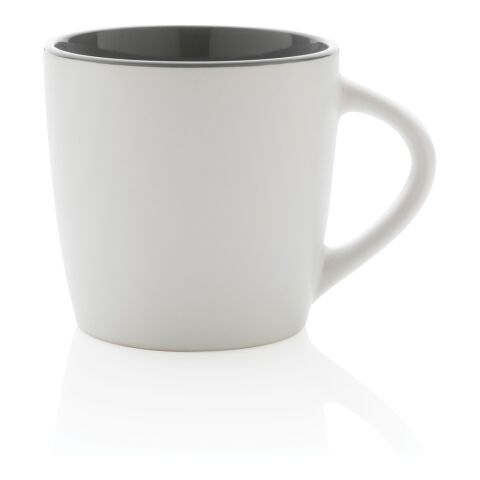 Keramikmugg med färgad insida vit-grå | Inget reklamtryck | Inte tillgängligt | Inte tillgängligt