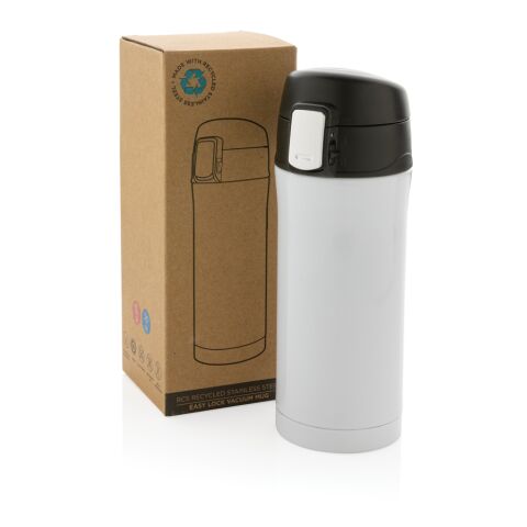 Easy lock vakuummugg RCS återvunnet stainless steel Vit | Inget reklamtryck | Inte tillgängligt | Inte tillgängligt