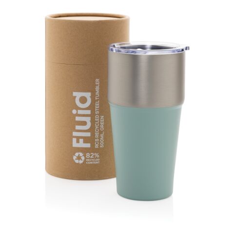 Fluid RCS-certifierat dricksglas i återvunnet stål 500ML grön | Inget reklamtryck | Inte tillgängligt | Inte tillgängligt
