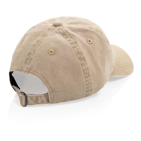 BEAU AWARE™ Keps med 6 paneler i 270gsm tvättad bomullstwill beige
