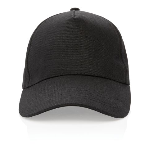 Impact 5 paneler keps, 280gr återvunnen bomull AWARE™ svart | Inget reklamtryck | Inte tillgängligt | Inte tillgängligt | Inte tillgängligt