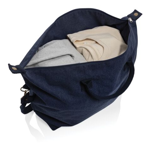 Kezar AWARE™ 500 gsm weekendväska i återvunnen canvas marinblå | Inget reklamtryck | Inte tillgängligt | Inte tillgängligt | Inte tillgängligt