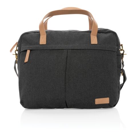 Impact AWARE™ laptopväska i 16 oz. återvunnen canvas svart