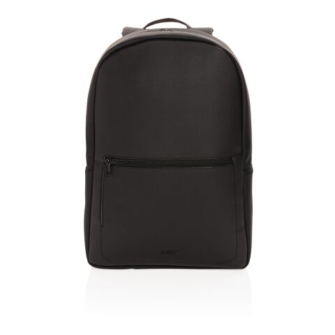 Swiss Peak lyxig laptopryggsäck i veganskt läder, PVC-fri svart | Inget reklamtryck | Inte tillgängligt | Inte tillgängligt