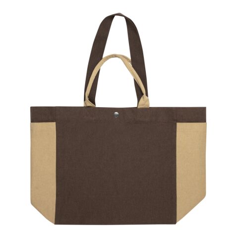 BEAU AWARE™ 400 gsm återvunnen canvas allround shoppingväska brun