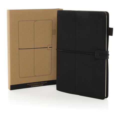 Daily Notes Binder 3-i-1 refill PU anteckningsbok svart | Inget reklamtryck | Inte tillgängligt | Inte tillgängligt