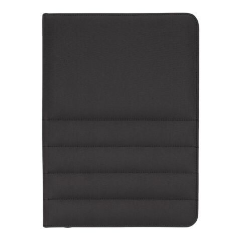 Impact AWARE™ RPET A4 portfolio med dragkedja svart | Inget reklamtryck | Inte tillgängligt | Inte tillgängligt