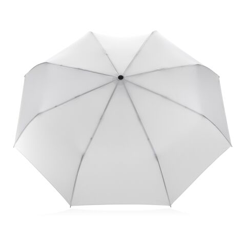 21" Impact AWARE™ RPET 190T auto open/close paraply m. bambu vit | Inget reklamtryck | Inte tillgängligt | Inte tillgängligt