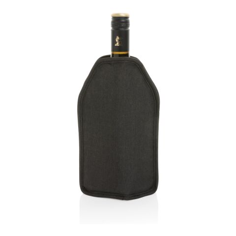 Vino AWARE™ RPET wine cooler sleeve svart | Inget reklamtryck | Inte tillgängligt | Inte tillgängligt