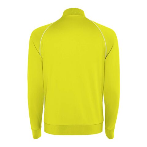 Valier tröja för män med hel dragkedja Fluor Yellow | XXL