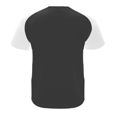 Bugatti kortärmad unisex T-shirt av återvunnet material Svart-Vit | S