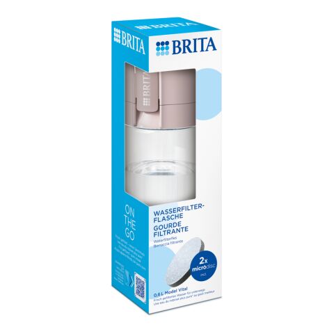 BRITA VITAL vattenfilterflaska inkl. 2 filter, 600 ml rosa