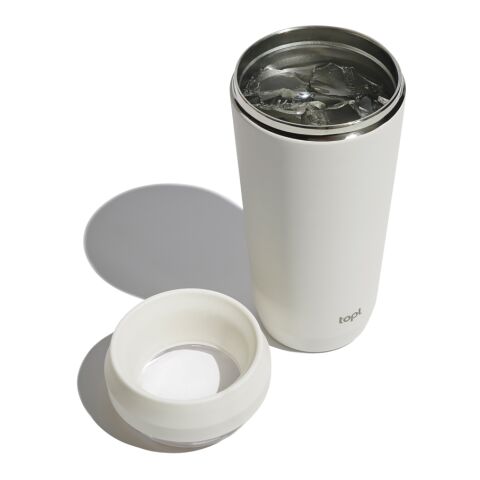 Topl To Go-glas i återvunnet stål Patenterat 360-lock 354 ml brun | Inget reklamtryck | Inte tillgängligt | Inte tillgängligt