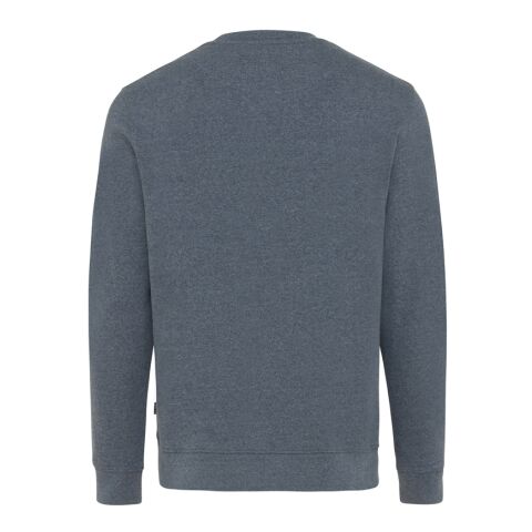 Iqoniq Denali sweatshirt i återvunnen ofärgad bomull heather navy | XXXL | Inget reklamtryck | Inte tillgängligt | Inte tillgängligt | Inte tillgängligt