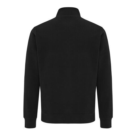 IQONIQ Elgon tröja i återvunnen bomull med kvartlång dragked svart | XXL | Inget reklamtryck | Inte tillgängligt | Inte tillgängligt | Inte tillgängligt