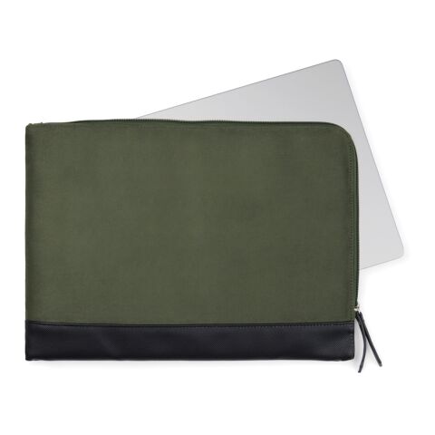 "VINGA Marlow RCS återvunnen polyester 14"" laptopfodral" grön-svart | Inget reklamtryck | Inte tillgängligt | Inte tillgängligt