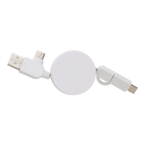 Utdragbar laddningskabel av ABS Jared Vit | Inget reklamtryck | Inte tillgängligt | Inte tillgängligt