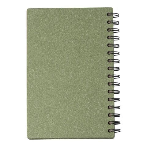 Hård pärm anteckningsbok i återvunnern kartong Caleb Grön | Inget reklamtryck | Inte tillgängligt | Inte tillgängligt