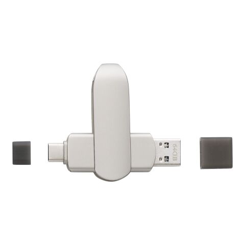 USB-minne 3.0 i zink Harlow grå | Inget reklamtryck | Inte tillgängligt | Inte tillgängligt