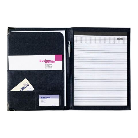 Konferensmapp A4 i konstläder Svart | Inget reklamtryck | Inte tillgängligt | Inte tillgängligt