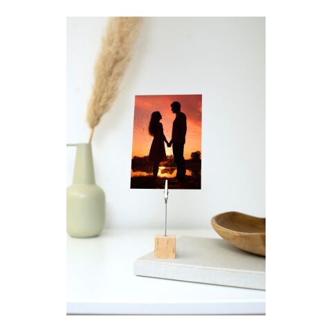 Wooden clip holder Malia Brun | Inget reklamtryck | Inte tillgängligt | Inte tillgängligt