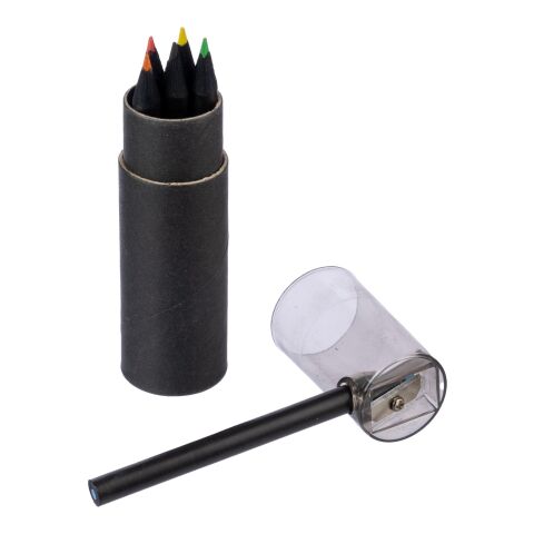 Recycled carton colored pencils set Beate Svart | Inget reklamtryck | Inte tillgängligt | Inte tillgängligt
