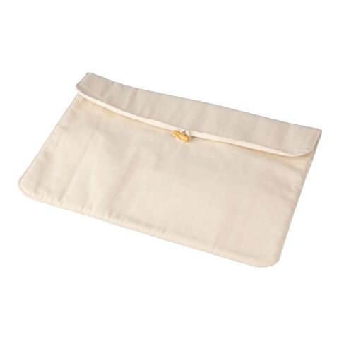 Cotton (220 gr/m2) laptop pouch Dirk beige | Inget reklamtryck | Inte tillgängligt | Inte tillgängligt