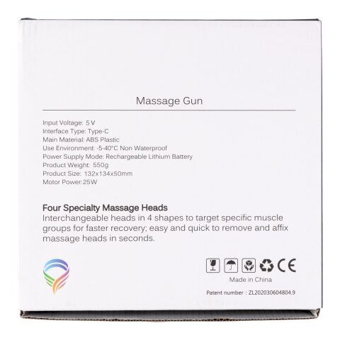 ABS massage gun Axel Svart | Inget reklamtryck | Inte tillgängligt | Inte tillgängligt