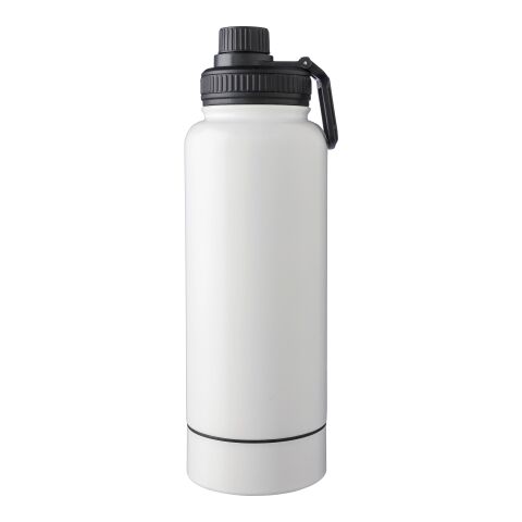 Stainless steel double-walled drinking bottle 1000 ml Nathaniel Svart | Inget reklamtryck | Inte tillgängligt | Inte tillgängligt