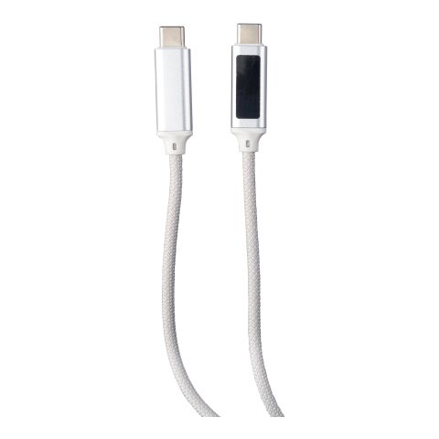 Nylon charging cable 100W Gerd Ljusgrå | Inget reklamtryck | Inte tillgängligt | Inte tillgängligt