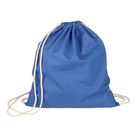 Oeko-Tex cotton (140 gsm) drawstring backpack Bridget Blå | Inget reklamtryck | Inte tillgängligt | Inte tillgängligt