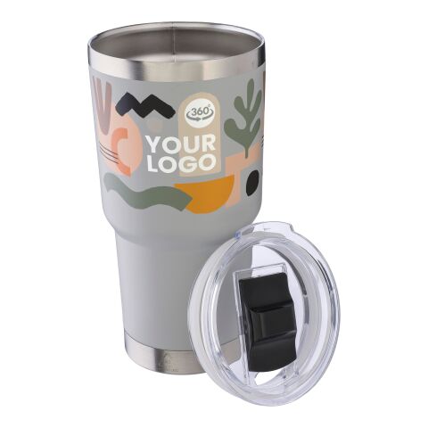 Stainless steel double-walled drinking mug 590 ml Arnold Vit | Inget reklamtryck | Inte tillgängligt | Inte tillgängligt