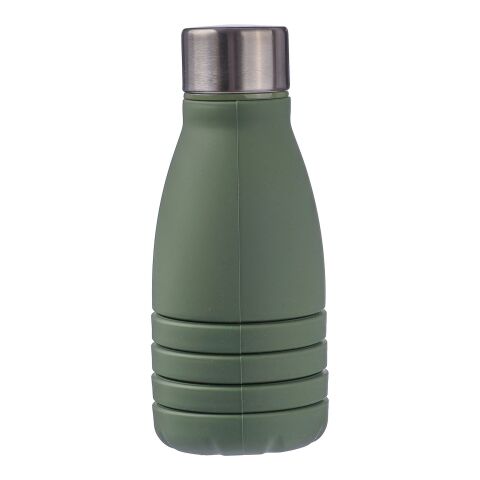 Silicone foldable drinking bottle 550 ml Erin Grön | Inget reklamtryck | Inte tillgängligt | Inte tillgängligt