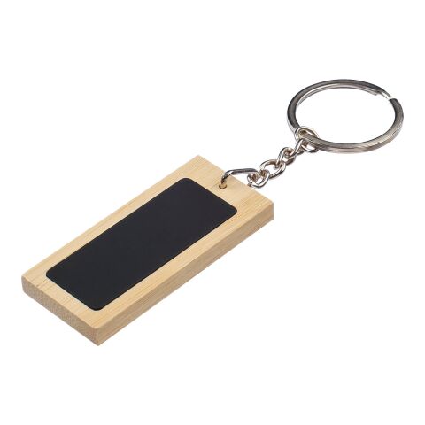 Bamboo keychain Geoffrey Svart | Inget reklamtryck | Inte tillgängligt | Inte tillgängligt