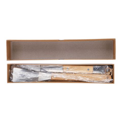 Stainless steel barbecue set Kaitlyn Brun | Inget reklamtryck | Inte tillgängligt | Inte tillgängligt