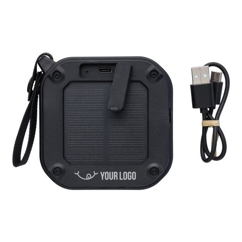 Recycled ABS outdoor speaker Lois Svart | Inget reklamtryck | Inte tillgängligt | Inte tillgängligt