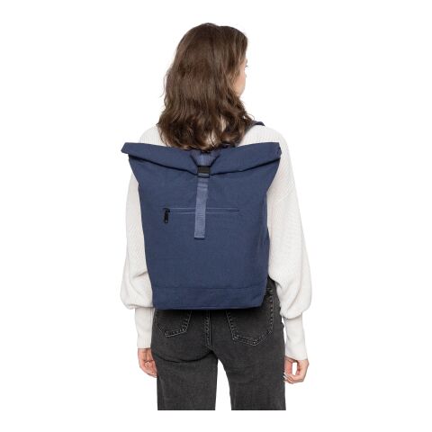 Recycled polycotton (330 gsm) rolltop backpack Thaddeus beige | Inget reklamtryck | Inte tillgängligt | Inte tillgängligt