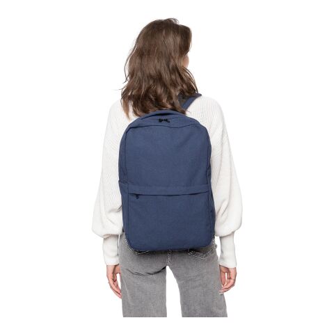 Recycled polycotton (330 gsm) backpack Seraphina Blå | Inget reklamtryck | Inte tillgängligt | Inte tillgängligt