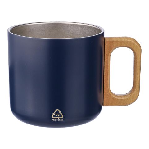 Recycled stainless steel double-walled mug 400 ml Dwight Svart | Inget reklamtryck | Inte tillgängligt | Inte tillgängligt
