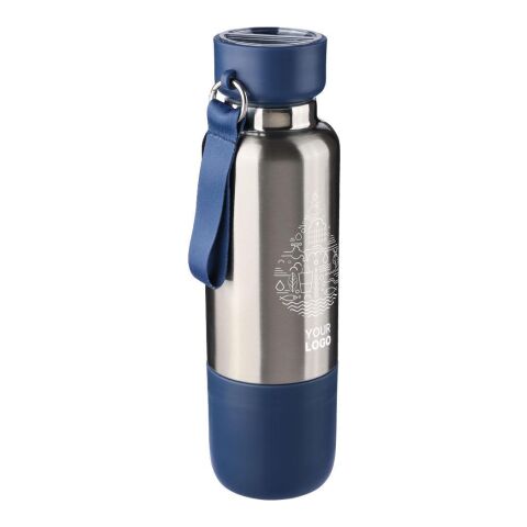 Stainless steel double-walled drinking bottle (500 ml) Zev Svart | Inget reklamtryck | Inte tillgängligt | Inte tillgängligt