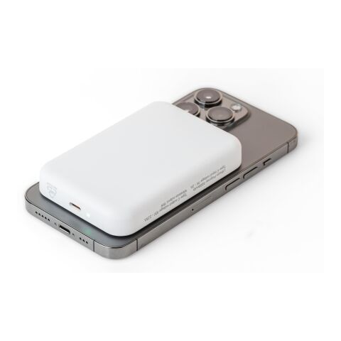 Recycled ABS wireless charger powerbank Miren Svart | Inget reklamtryck | Inte tillgängligt | Inte tillgängligt